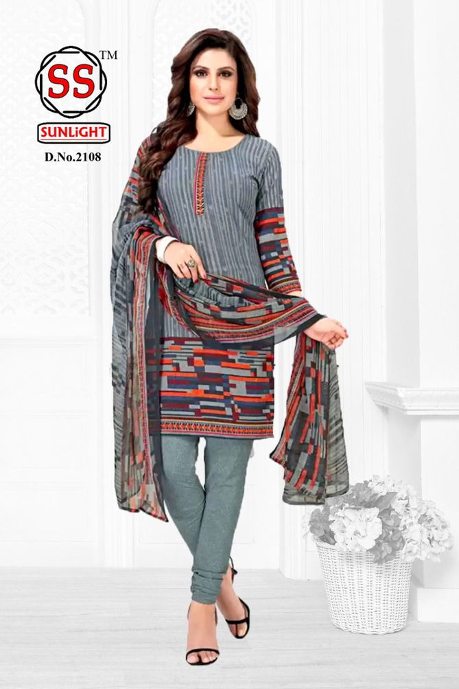 Ssc Sunlight Regular Wear Printed Designer Dress Material Collection
